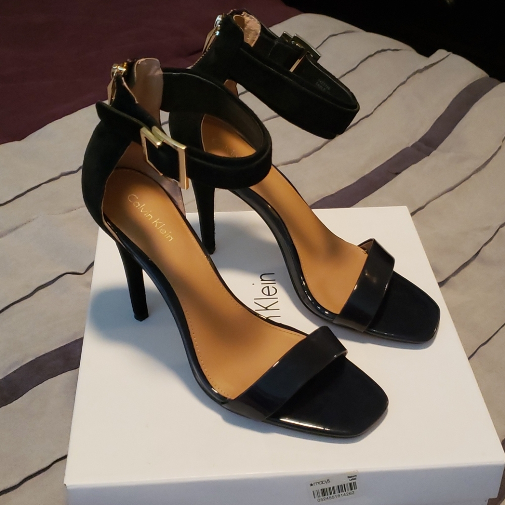 Vable Linear Viper Heels by Calvin Klein
